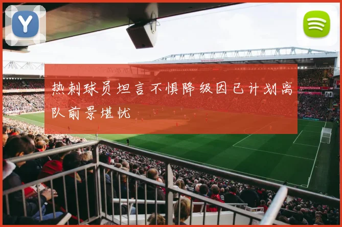热刺球员坦言不惧降级因已计划离队前景堪忧